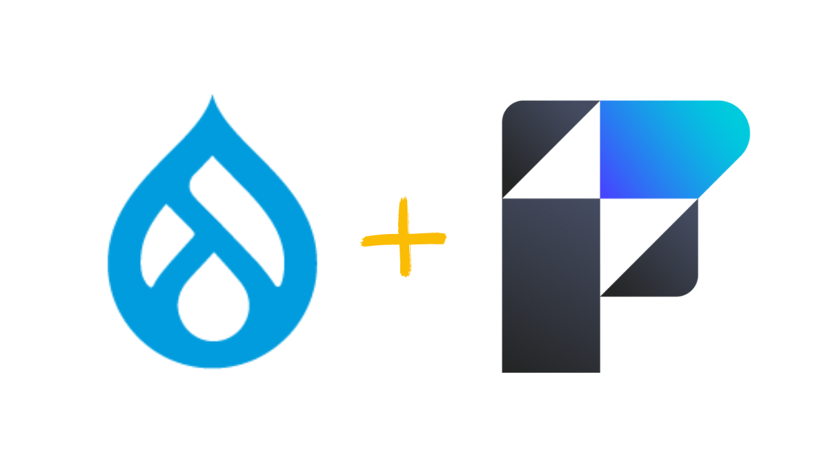 Logos for Drupla and FileMaker, representing a FileMaker Drupla integration