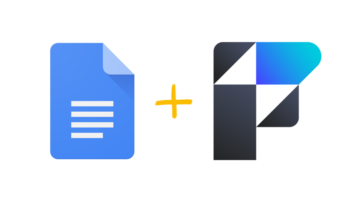 Graphic depicting Google Docs and FileMaker logos, representing a FileMaker Google Docs integration