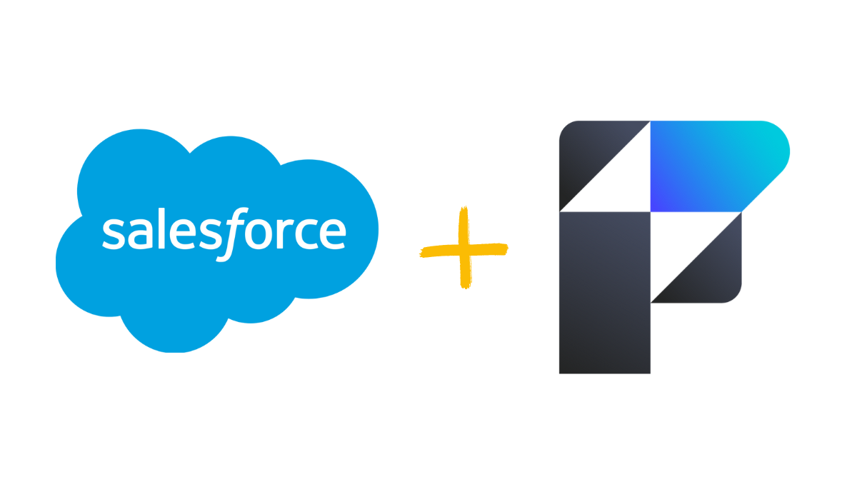Salesforce &amp; FileMaker logos, illustrating a FileMaker Salesforce integration