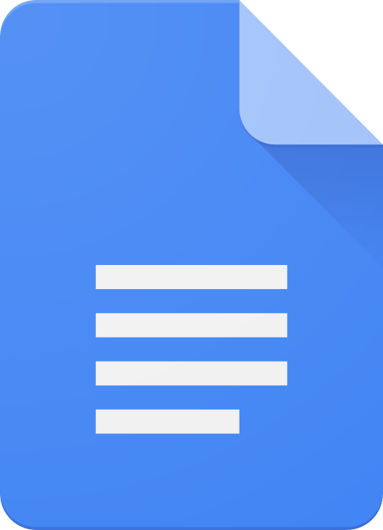 Google Docs logo, representing a FileMaker Google Docs integration